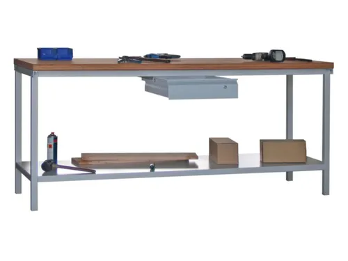 Werkbank 900x2000x700mm 1lade Frame/behuizing Ral7035 Front Ral7035