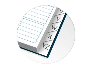 Adresboek Oxford Essentials A5 72vel dubbelspiraal assorti - 15
