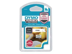 Labeltape D1 Dymo 1978364 12mmx5,5m zwart op wit