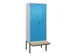 locker voor scheiding van kleding,HxBxD 2120x800x815mm,2vak