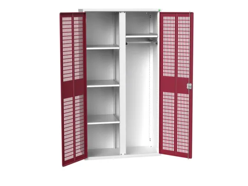 universele kast,HxBxD 2000x1050x550mm,4xStalen bodem,scheidingswand