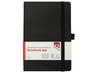 Notitieboek Quantore A5 flex lijn 192blz 80 grams zwart - 1