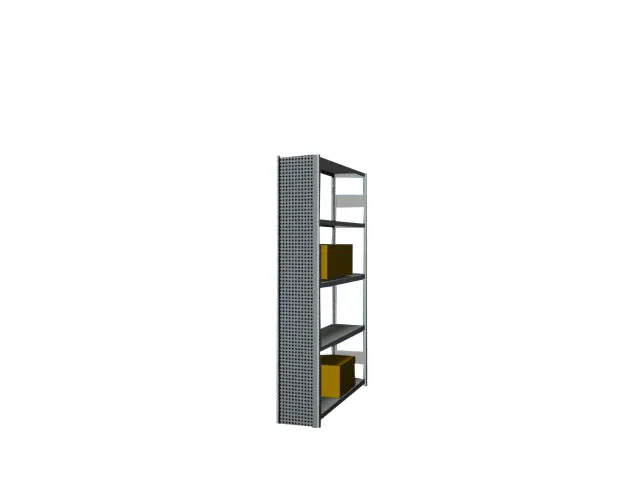 paroi latérale,p. rayonnage sans boulons,HxP 2000x300mm,acier,RAL7035