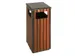 Afvalbak Vepa Bins voor buiten 36 Liter zwart/houtlook