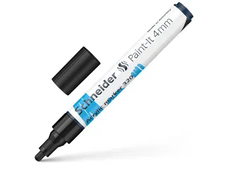 Acrylmarker Schneider Paint-It 320 4mm zwart - 2