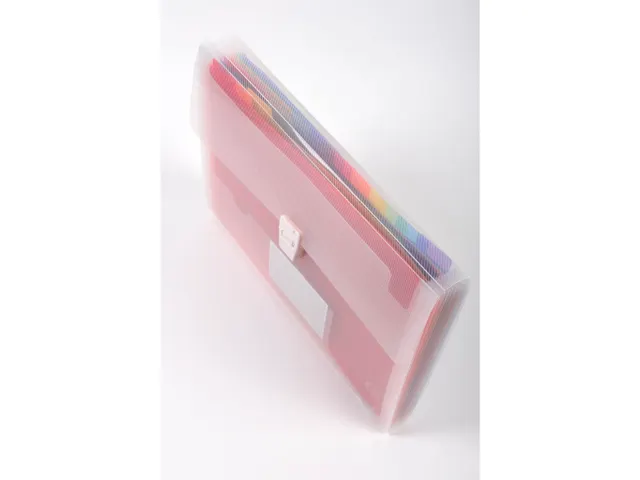 Trieur valisette polypropylène 13 compartiments Crystal - 33x25cm - C