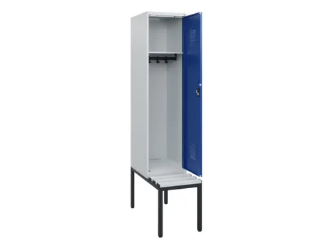 locker met bank,HxBxD 1950x400x815mm,1vak,vak B 400mm,cilinderslot