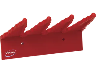 Hygiene 0615-4 ophangrek, rood polypropyleen, 240mm - 1