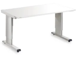 montagetafel,HxBxD 700-1100x1500x800mm,blad melaminehars RAL7035