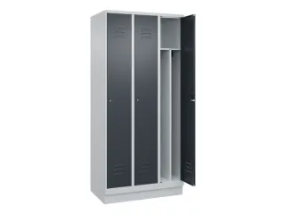 locker voor scheiding van kleding,HxBxD 1950x900x500mm,3vak - 2