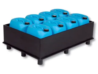 Opvangbak Hdpe 1270x870x500mm V. 2x220l M. Poten Open Volume 225l - 1