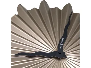 Metalen wandklok - 40cm - Stille klok - Bruin - Metaal - NeXtime "Sunn - 5