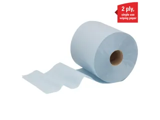 Poetsrol WypAll L20 2-laags 18,3cmx144m 380vel blauw 7302 - 5