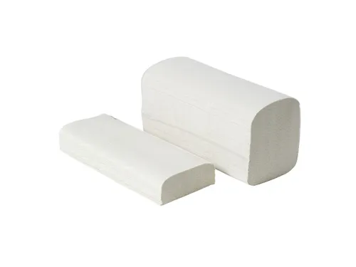 Handdoekpapier 209025 Z-vouw 2-laags Wit Groen Stipje 15x210 Stuks