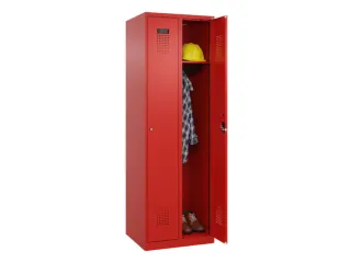 locker,HxBxD 1850x600x500mm,2vak,vak B 300mm,cil.-slot,staand op vloer - 1