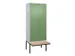 locker voor scheiding van kleding,HxBxD 2120x800x815mm,2vak