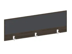 Baliepaneel Bureau Aanbouw Achter Bruin Hickory Antraciet 1400Mm