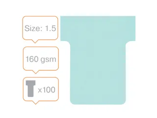 Planbord T-kaart Nobo nr 1.5 36mm blauw - 5