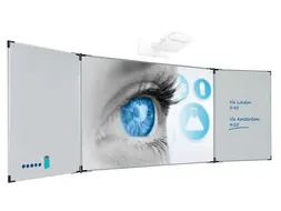 Projectiebord Vijfvlaks 120x192cm 16:10 mat wit Extraflat touch finger