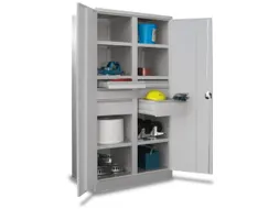 systeemkast,HxBxD 1950x1040x630mm,6xStalen bodem,RAL7035,front RAL7016