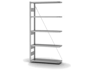 systeemstelling,aanbouwveld,HxBxD 2000x1010x335mm,vakl. 300kg - 2