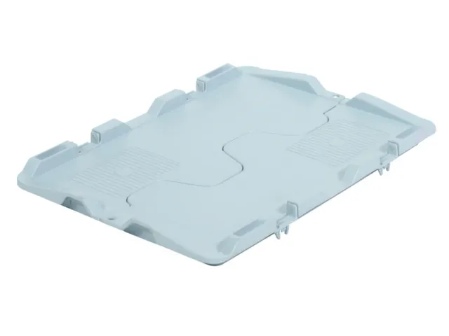 Couvercle Crocodile Pour Bac Industriel Gerbable Lxl 400X300Mm Gris