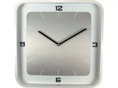 Wandklok NeXtime Square Wall 40x40x4cm wit cijfers
