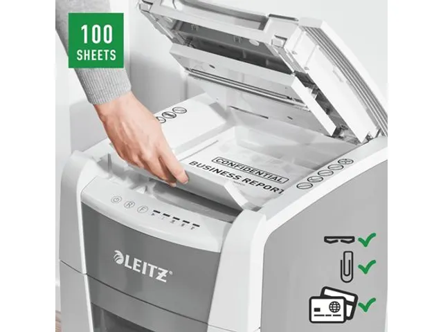 Papiervernietiger Leitz IQ Auto+ Small Office 100 P-4 snippers 4x28mm