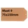 Label karton nr 9 200gr 75x150mm chamois 1000 stuks