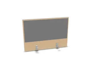 opzetpaneel v. bureau aanbouw achter B 800mm NE-esdoorn BN8078-grijs - 1