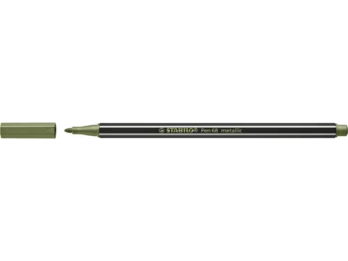 Viltstift STABILO Pen 68/843 medium metallic lichtgroen