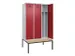armoire vestiaire avec banc noir et blanc,HxlxP 2120x1200x815mm