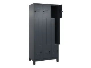 Z-garderobekast,HxBxD 1950x900x500mm,vak B 150/300mm,draaigrendel - 2