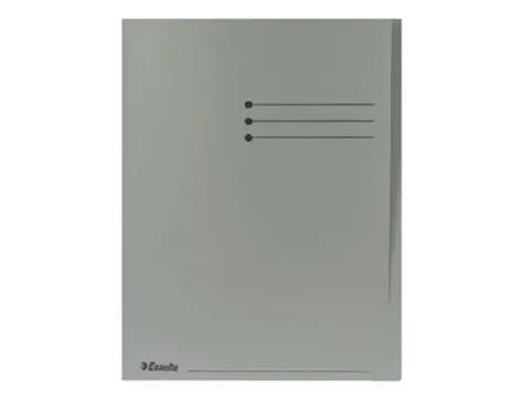 Inlegmap A4 Esselte Met Overslag Karton Grijs