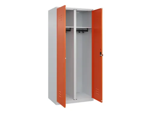 locker voor scheiding van kleding,HxBxD 1850x800x500mm,2vak