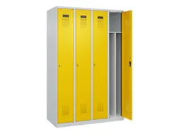 locker voor scheiding van kleding,HxBxD 1850x1200x500mm,4vak