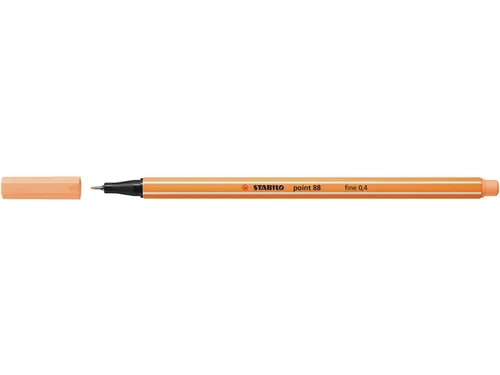 Fineliner STABILO point 88/25 fijn pastel oranje