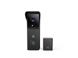 Videodeurbel Nedis Smartlife Wifi 3MP Full HD 1296p zwart - 2
