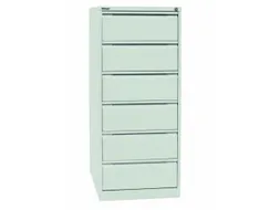 fichekast,HxBxD 1321x568x622mm,twee banen,6lade(n),romp wit,front wit