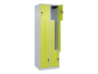 Z-garderobekast,HxBxD 1850x600x500mm,vak B 150/300mm,draaigrendel - 2