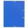Elastomap 3 kleppen glanskarton 400gm² schoolformaat 17x22cm Assorti