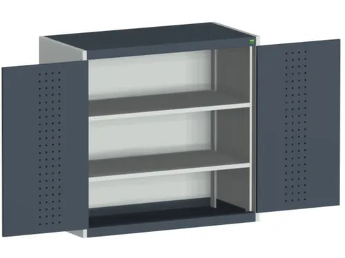 kast met perforaties HxBxD 1000x1050x525mm 2xStalen bodem Ral7016