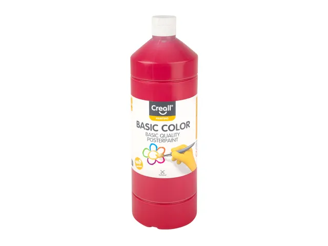 Plakkaatverf Creall basic rood 1000ml