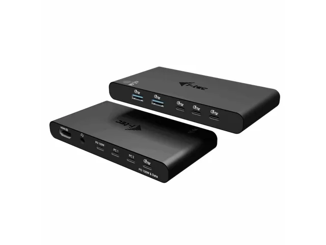 KVM Docking Station HDMI voor 2 hosts, Power Delivery 2x 100W