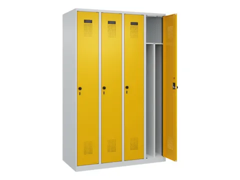 locker voor scheiding van kleding,HxBxD 1850x1200x500mm,4vak