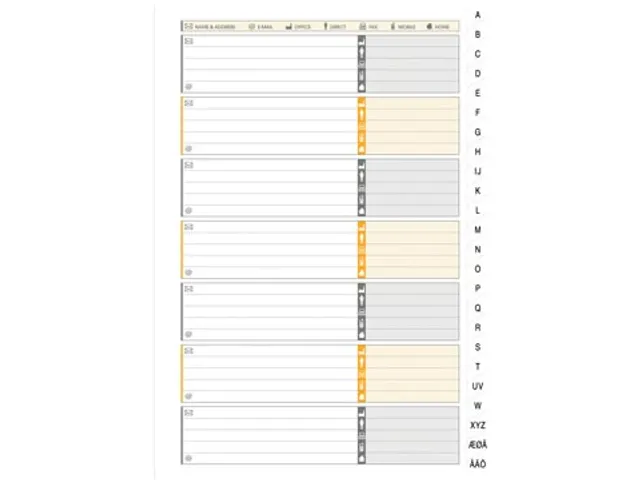 INTERNATIONAL Addressbook, ft A5, 144 bladzijden