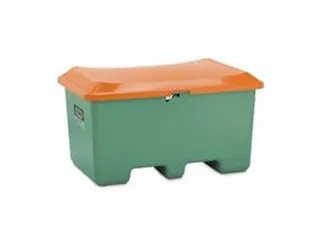 strooigoedbak,400l,HxBxD 680x1210x820mm,GVK,groen,deksel oranje - 2