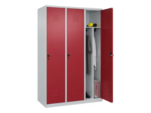 locker voor scheiding van kleding,HxBxD 1850x1200x500mm,3vak