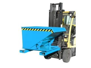 3-zijdig Kantelende Kiepbak 0.60m³ Hxbxd 890x1010x1260mm Blauw - 2