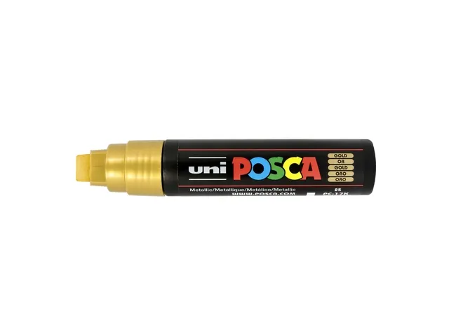 Verfstift Posca PC17K Extra Brede punt 15mm rechthoek goud